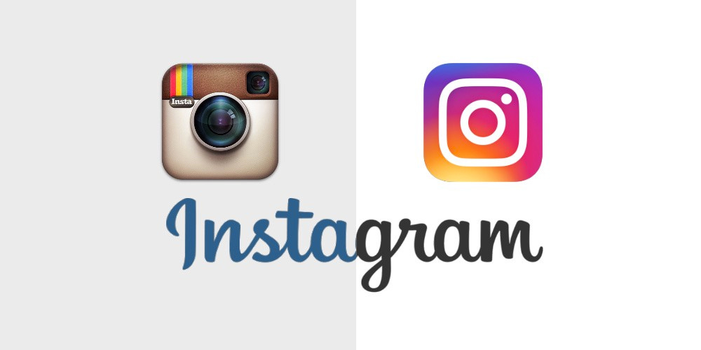 Instagram branding’s drastic change in 2016. Source: Medium