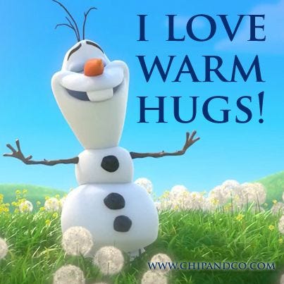 Olaf loves warm hugs! | Disney Movies | Pinterest | Warm, Just me and Love