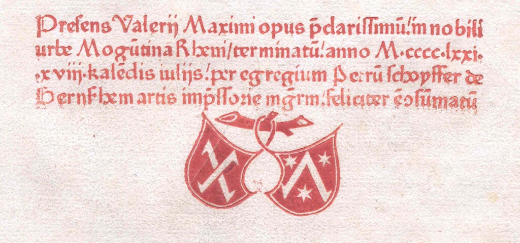 colophon example