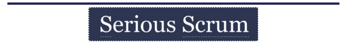 Serious Scrum Logo