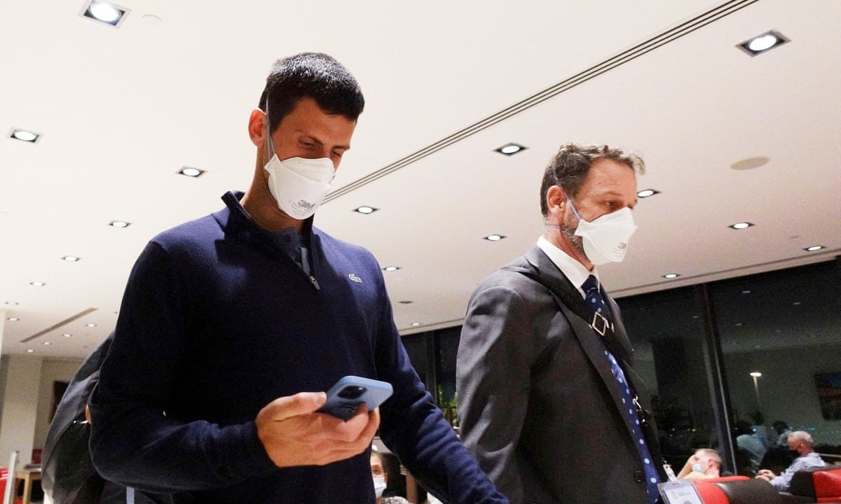 Novak Djokovic deported for breach of Australia's border rules, PM says, at  odds with government's legal case | Novak Djokovic | The Guardian