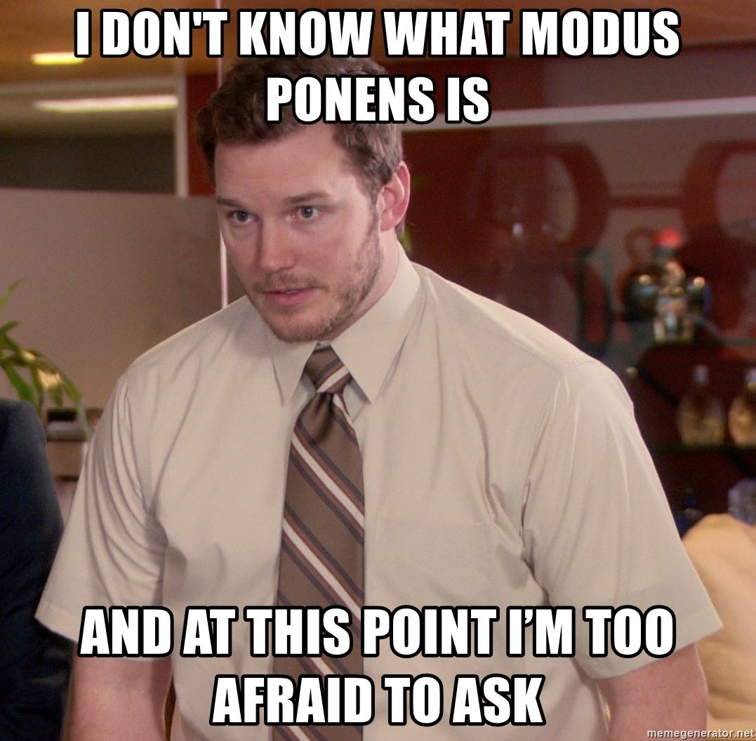 Image result for modus ponens funny