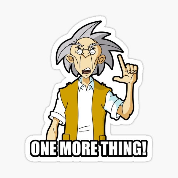 One More Thing&quot; Sticker by robotghost | Redbubble