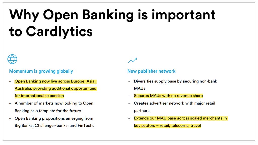 Cardlytics ($CDLX): Open Banking (The Free Option on the Hidden Potential Cash Cow), Austin Swanson, Swany407, Dosh, Bridg, Entertainment, Nectar Connect, TopCashback