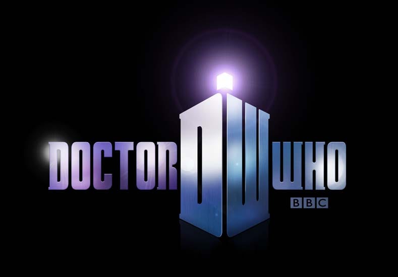 This image features Doctor Who's official, onscreen, title-card logo from Steven Moffat's Eleventh Doctor era (Series 5, 6, & 7).