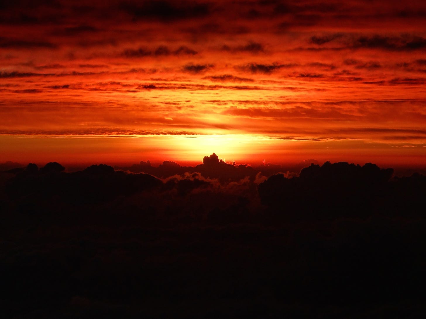 Dawn from the summit of Mount Kenya