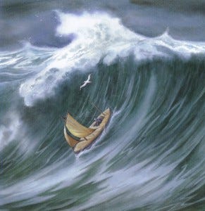 wave-swamping-boat