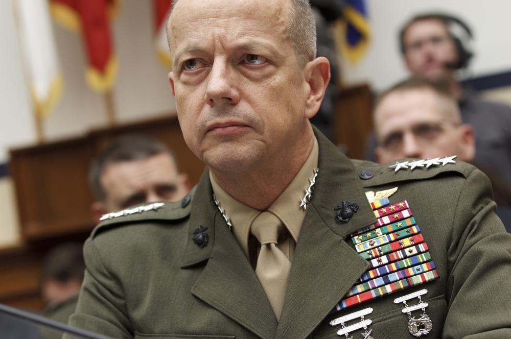 FILE - Marine Gen. John Allen, the top U.S. commander in Afghanistan, testifies on Capitol Hill in Washington on March 20, 2012. A former high-ranking U.S. ambassador admitted Friday, June 3, 2022, to illegal foreign lobbying on behalf of Qatar after demanding that prosecutors tell him why Allen, a retired four-star general who worked with him on the effort, has not been charged. (AP Photo/J. Scott Applewhite, File)