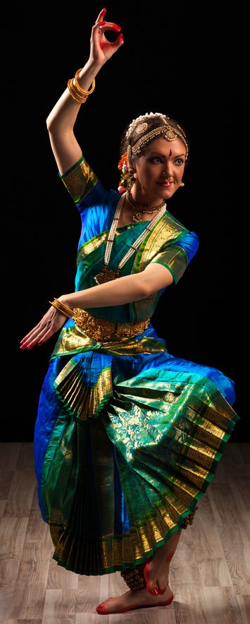 Indian dancer in traditional pose