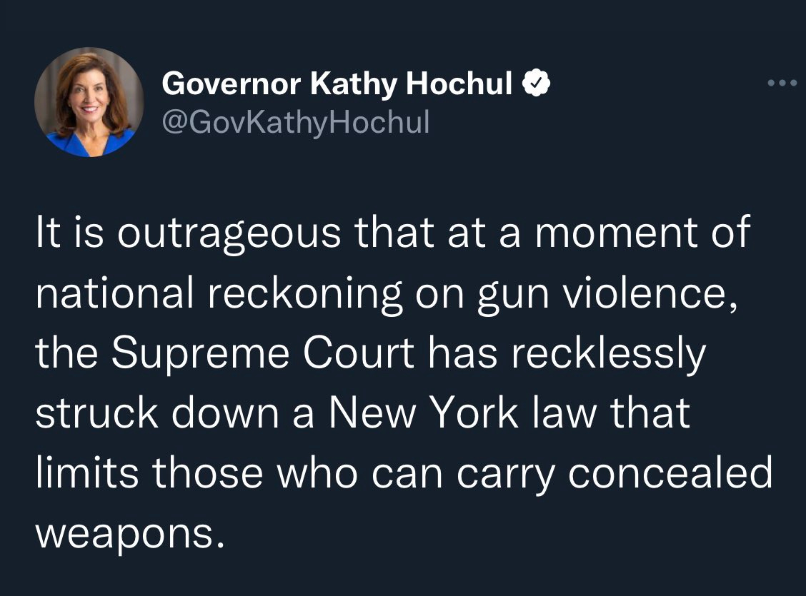 Gubernur New York Kathy Hochul twit