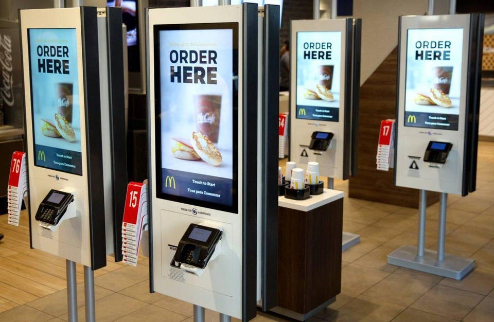 McDonald&#39;s Says Goodbye Cashiers, Hello Kiosks