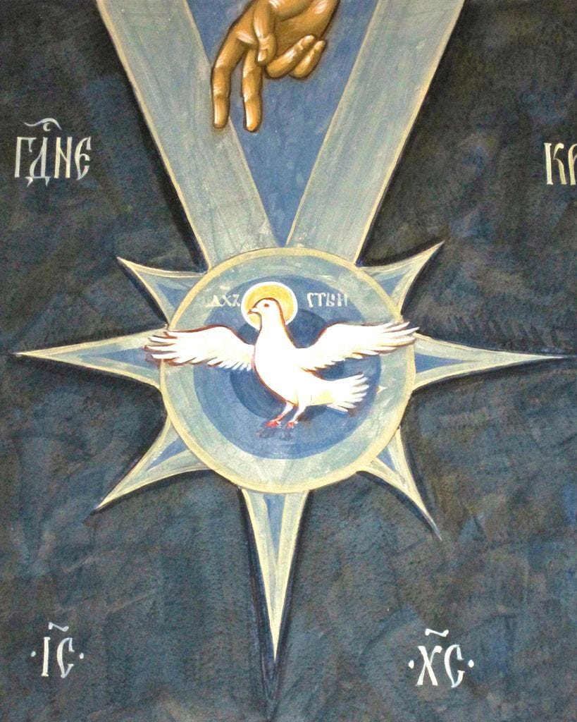 Descent of the Spirit | Byzantine icons, Orthodox icons, Religious icons