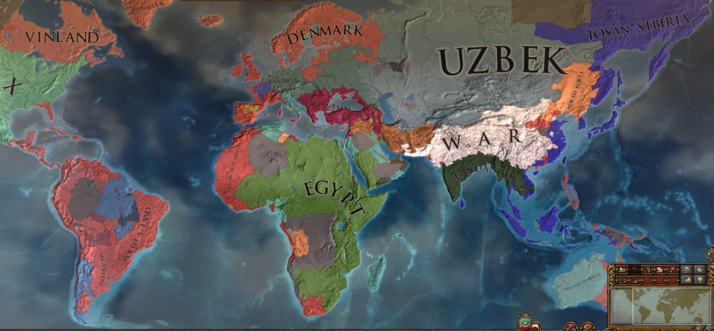 Eurasia, 1745