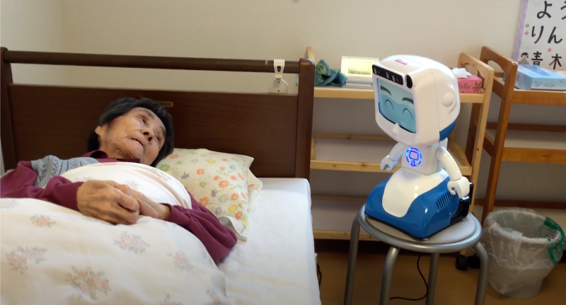 "Dinsow" Elderly care robot in japan