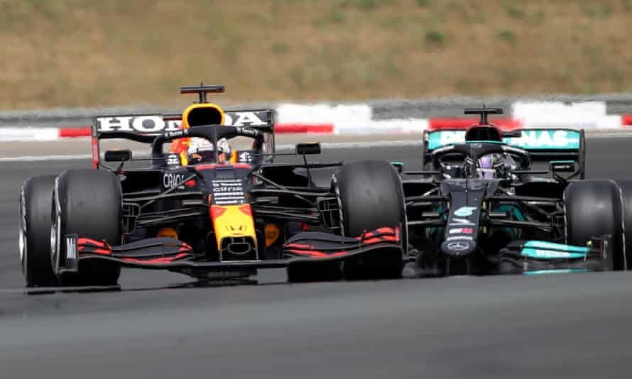 Max Verstappen triumphs in pulsating duel with Lewis Hamilton at French GP  | Formula One | The Guardian