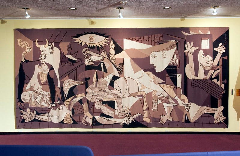Replica Tapestry of Pablo Picasso's "Guernica" | A view of t… | Flickr