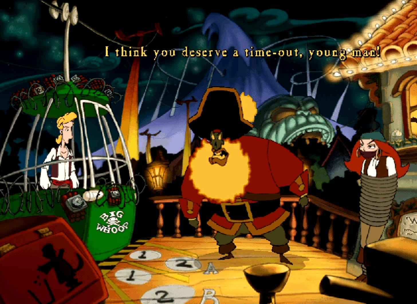 LeChuck: "I think you deserve a time-out, young man!"