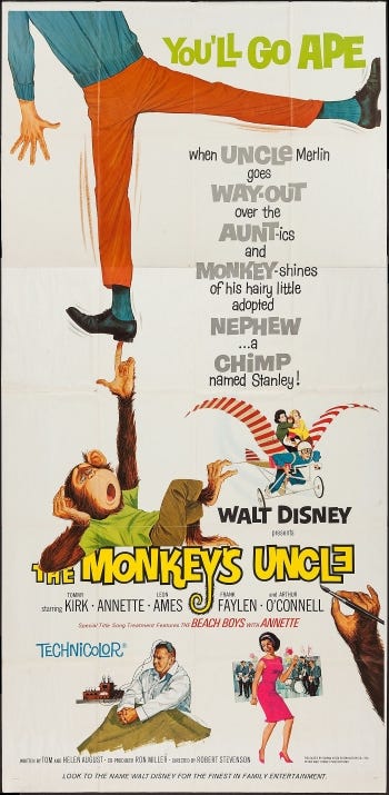 Theatrical release poster for The Monkey's Uncle