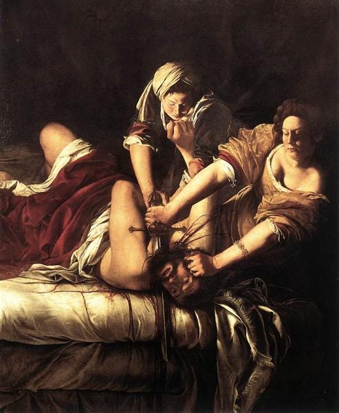 Judite decapitando Holofernes, 1620 - Artemisia Gentileschi