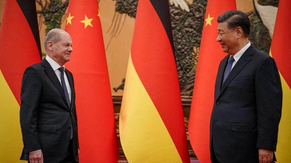 German Chancellor Olaf Scholz meets Chinese President Xi Jinping in Beijing, China November 4, 2022