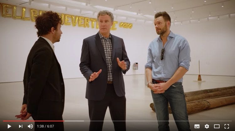 Will Ferrell and Joel McHale visit the Hammer Museum