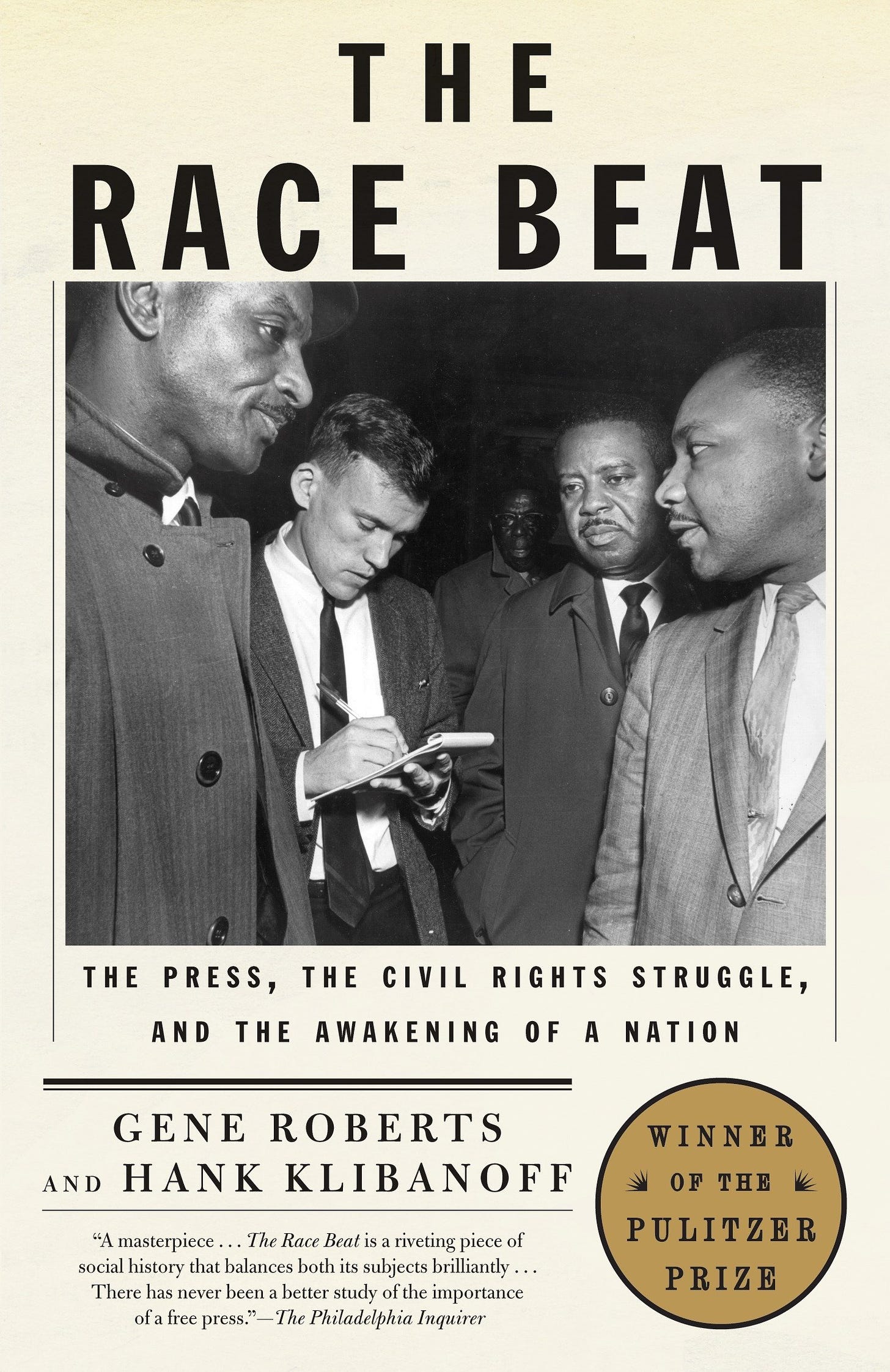 The cover of The Race Beat by Gene Roberts & Hank Klibanoff