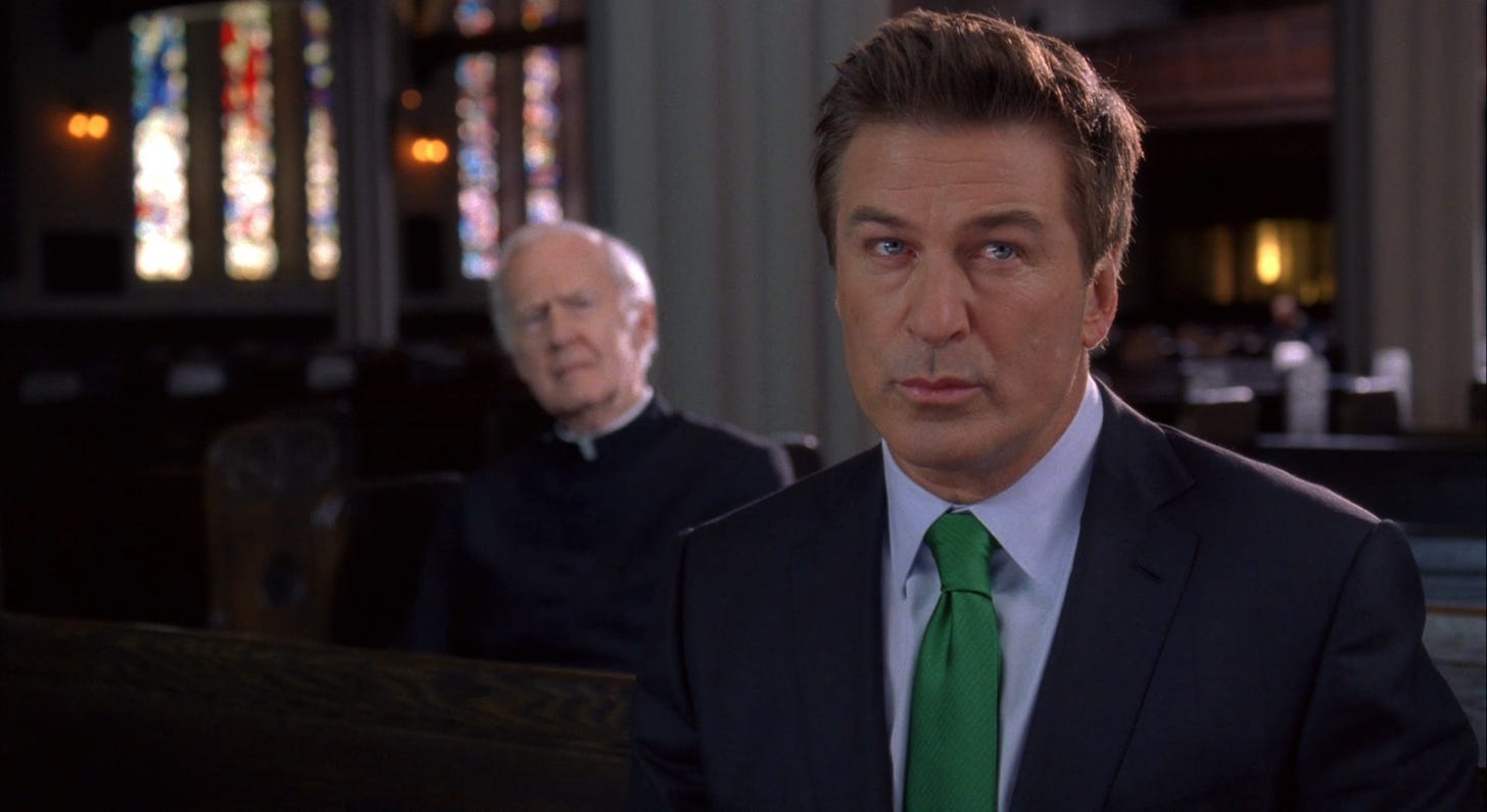 30 rock st. patrick's day episode, Jack in St. Patrick's Cathedral with a priest