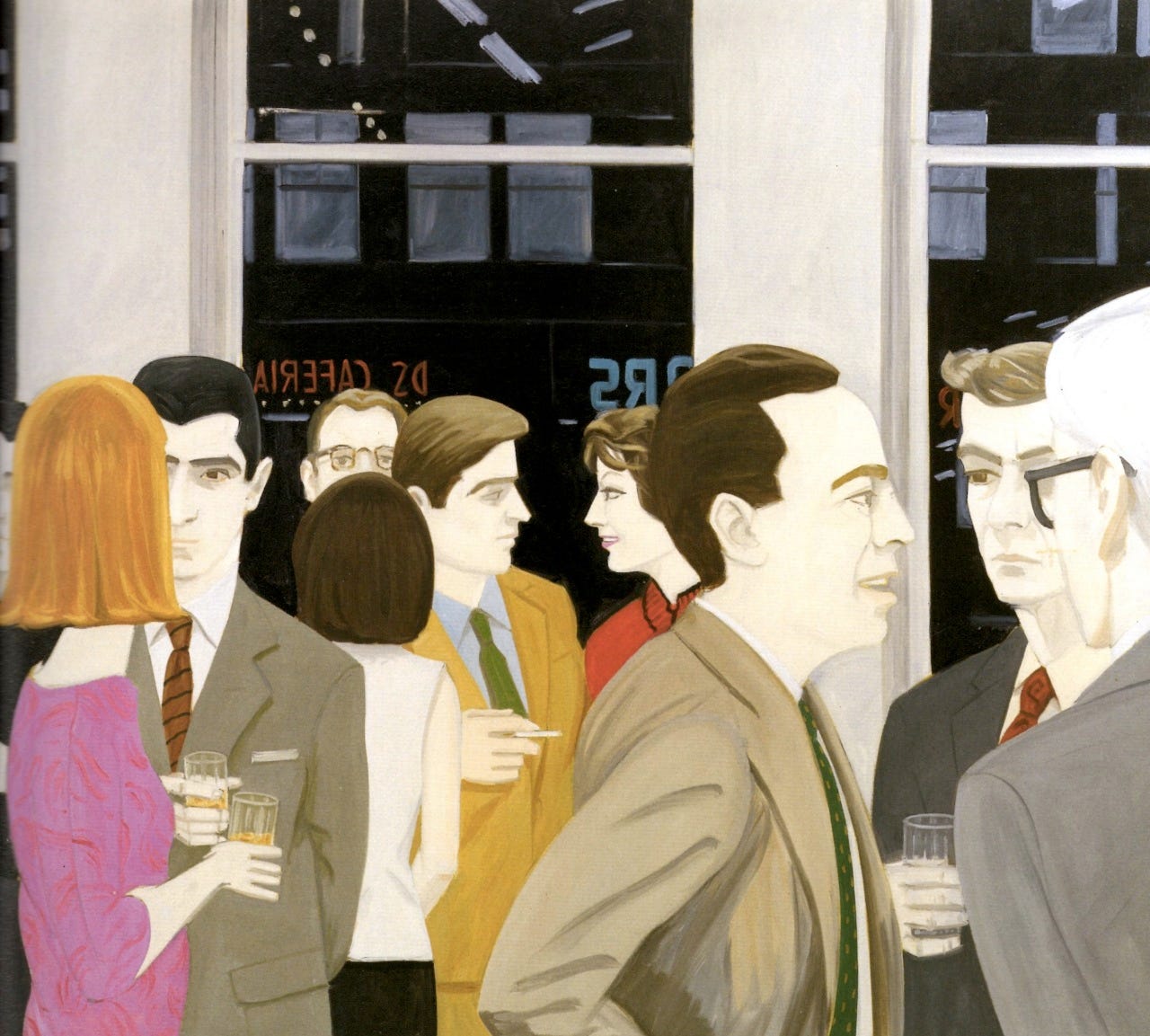 The Syllabus — The Cocktail Party (1965) by Alex Katz The cool,...