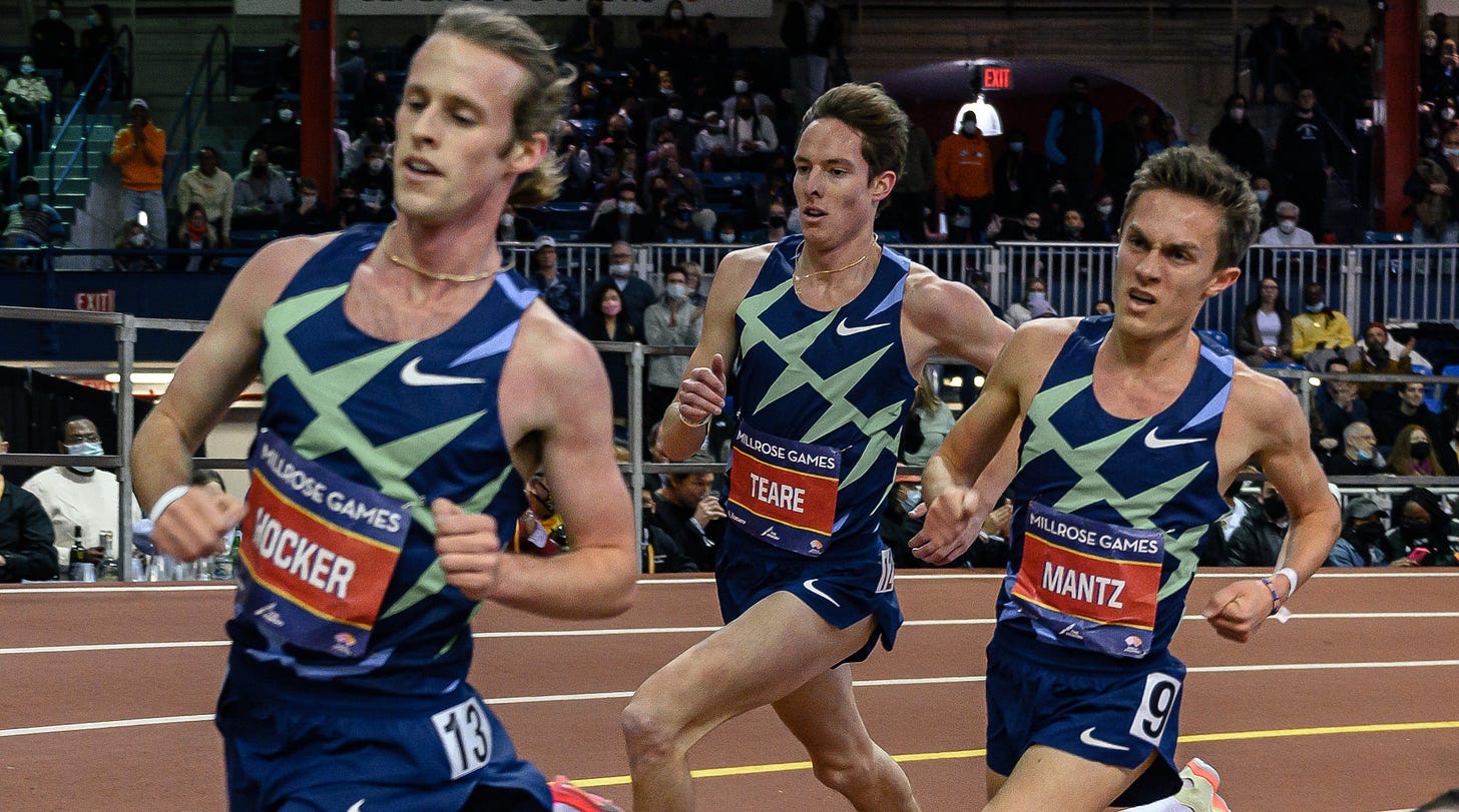 Cole Hocker Cooper Teare Conner Mantz Millrose Games