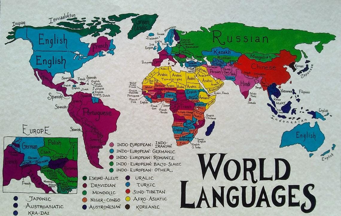 World Languages map image 0