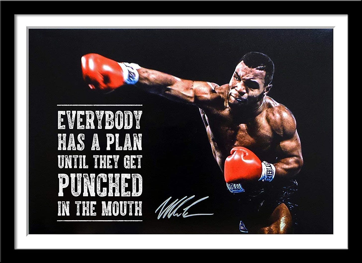 Tallenge - Mike Tyson - Everybody Has A Plan Till They Get Punched in The  Mouth - Large Poster Paper - Framed (24 x 34 inches) - Multi Colour:  Amazon.in: Home & Kitchen