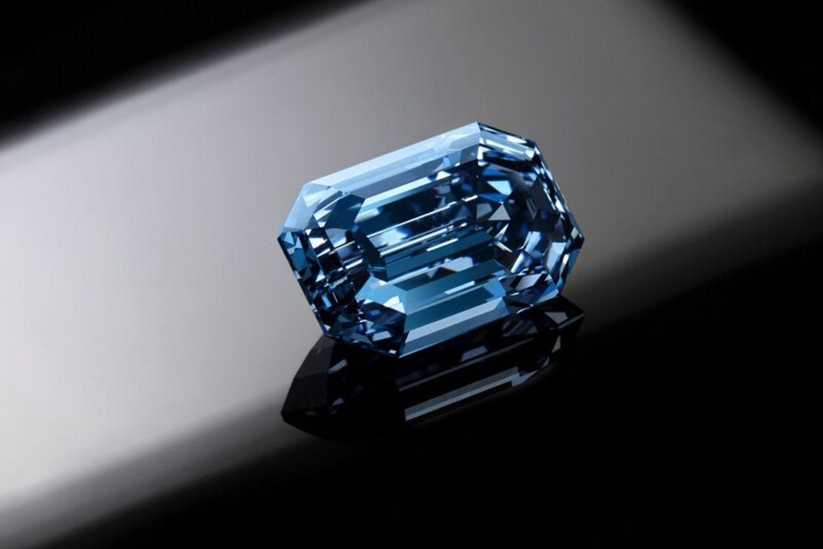 De Beers 15-carat blue diamond sold for HK$450.9 million at Sotheby’s
