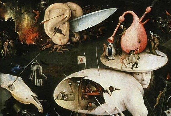 Hieronimus Bosch - The Garden of Earthly Delights, 1490-1500 [detail]