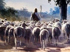 Jesus, The Good Shepherd ● John 10:7-18, via Flickr.