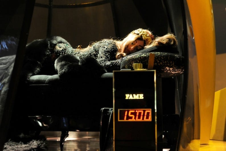 Lady Gaga Debuts Weird Perfume Ad, Gets Tattoo, 'Sleeps' at Museum | SPIN