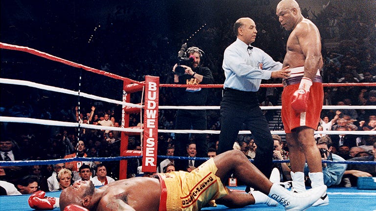 On This Day: George Foreman regains the world heavyweight title at the age  of 45 - Boxing News