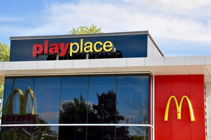 An exterior photo of a McDonald’s Play Palace