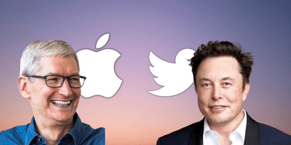   Tim Cook & Elon Musk Twitter & Apple Feud