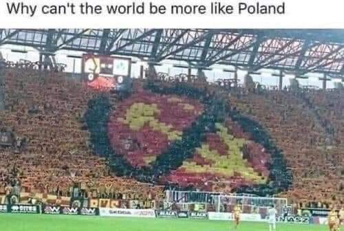 May be an image of text that says 'Why can't the world be more like Poland C0A A0N NAsZ'