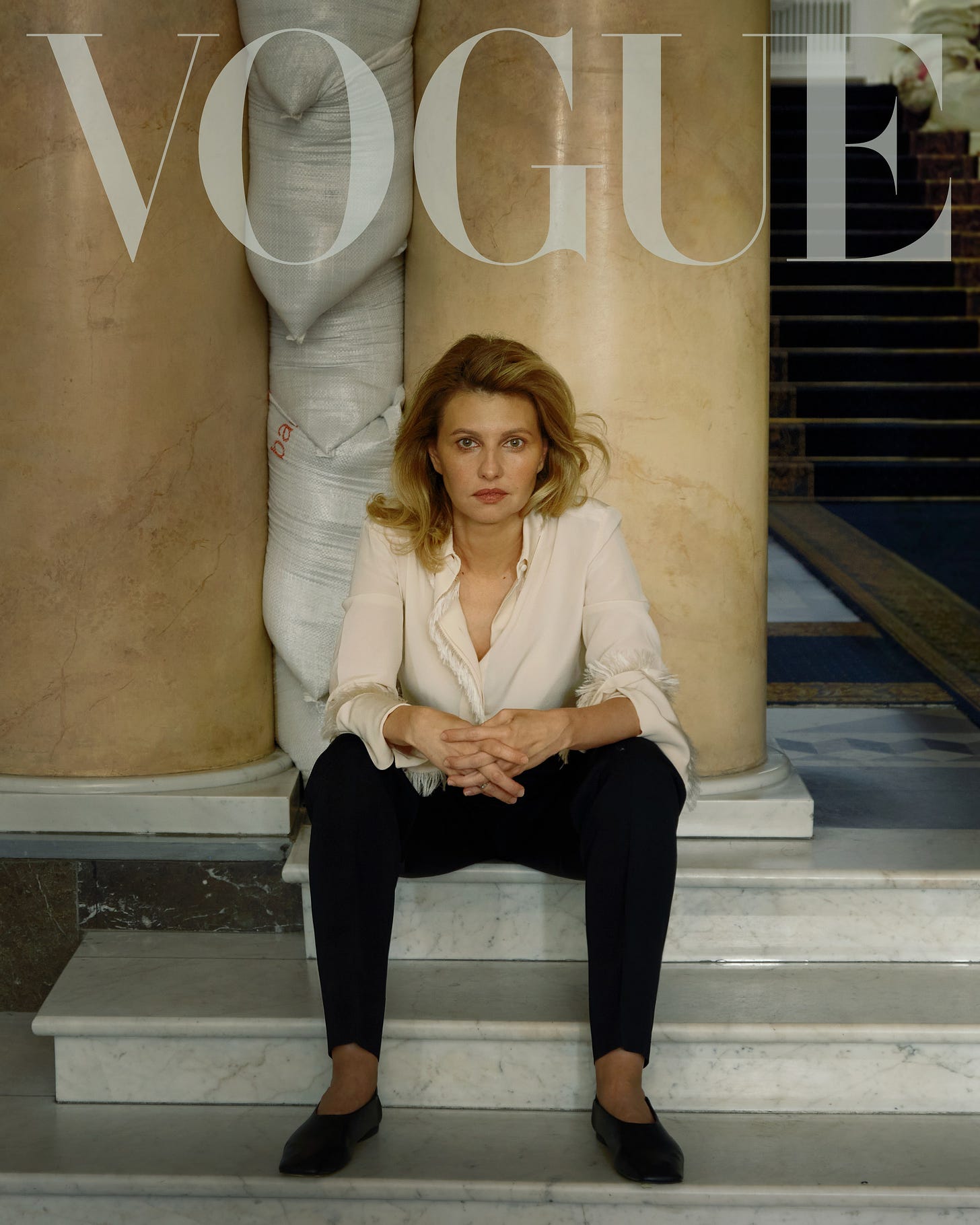 COVER LOOK First lady Olena Zelenska photographed in Kyiv in July 2022. “We have no doubt we will prevail.”