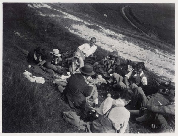 Group picnic at High and Over, Sussex © Tate