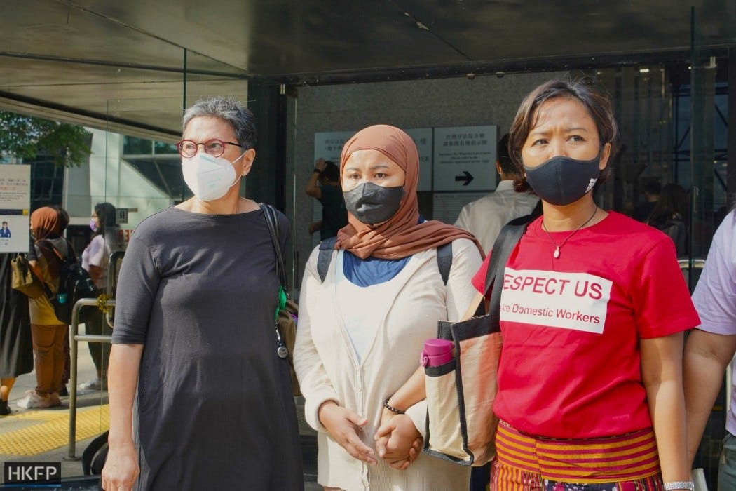 Kartika Puspitasari Eni Lestari Cynthia Tellez domestic workers Kartika Puspitasari Eni Lestari Cynthia Tellez domestic workers