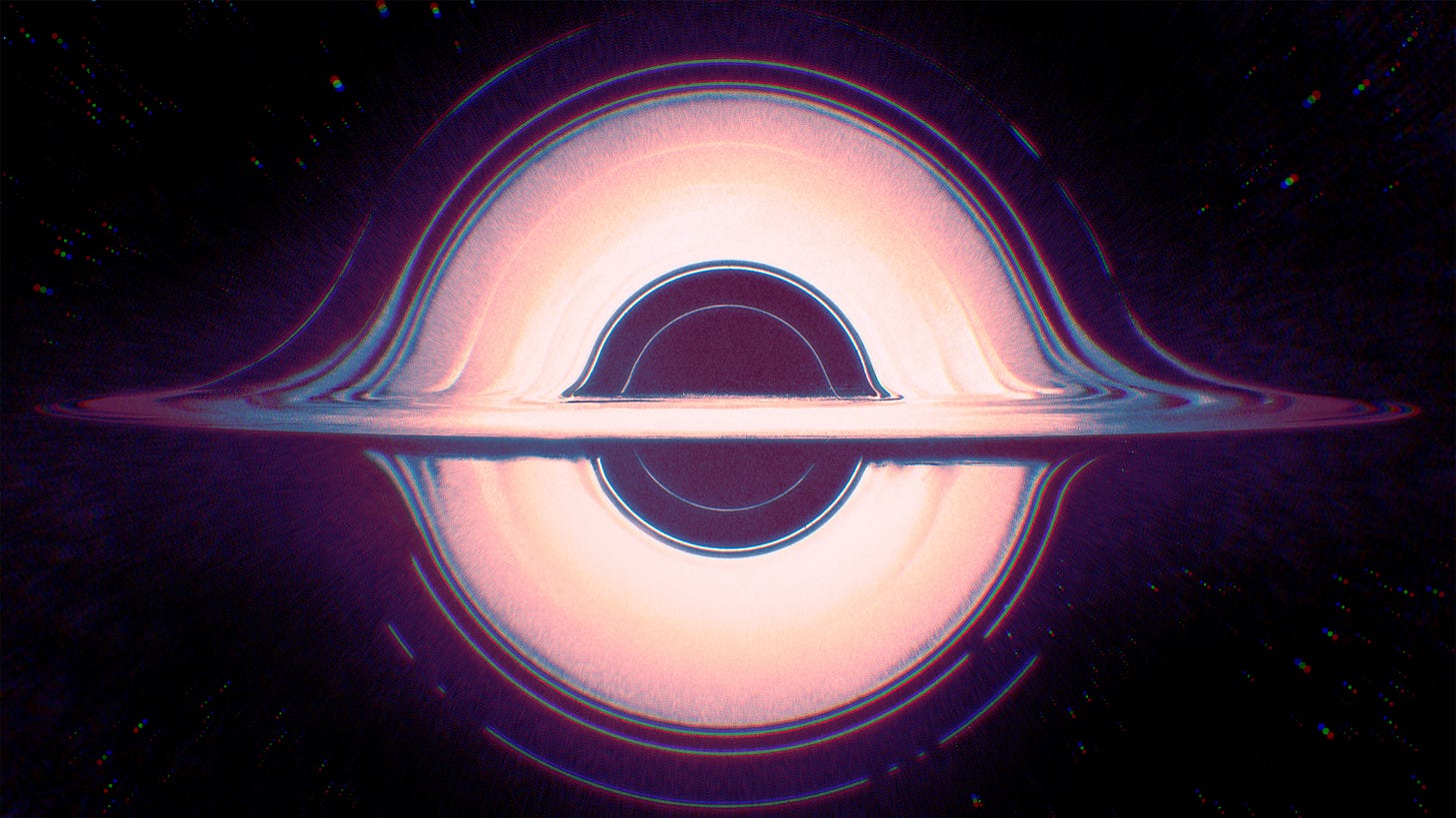Illustration of a black hole