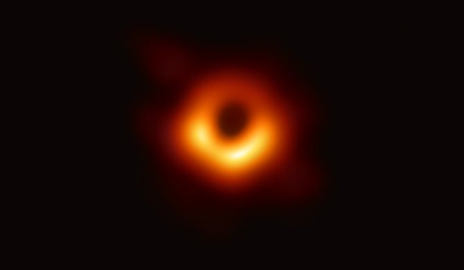 An image of the supermassive black hole at the center of the Milky Way