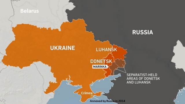 Map of Russia and Ukraine Conflict: Explained