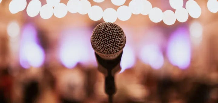 stock photo of a microphone