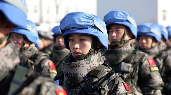 Chinese peacekeepers