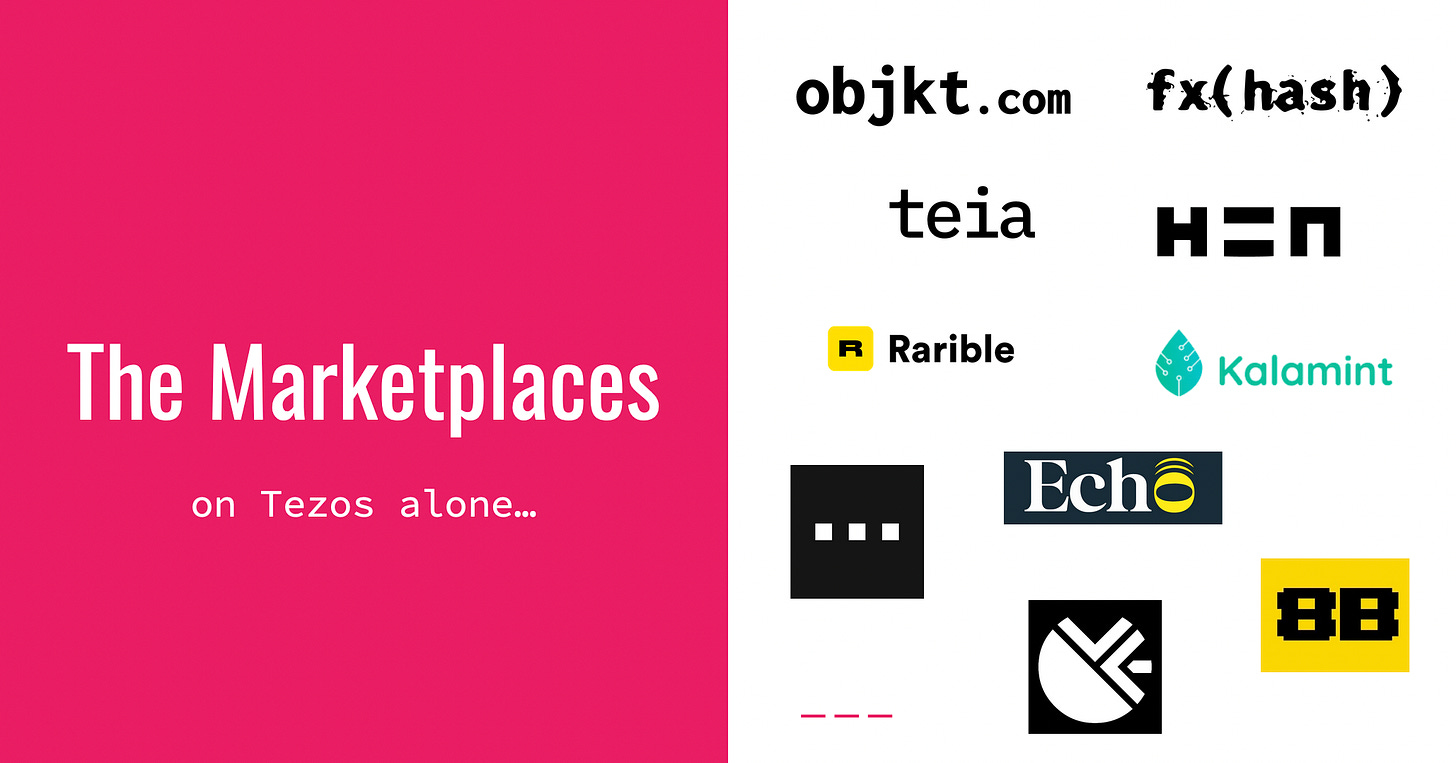 marketplaces on tezos alone image