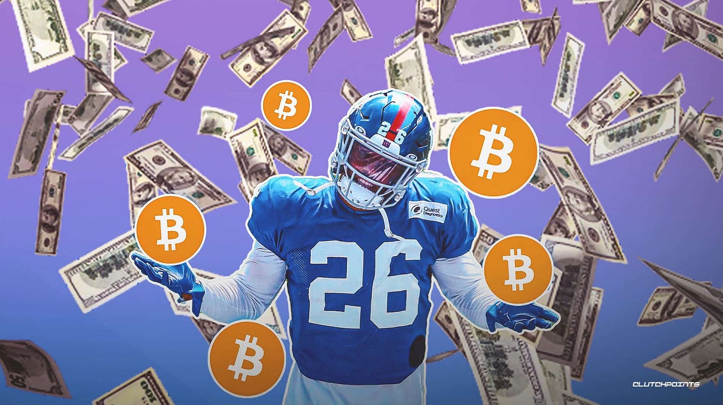 Giants news: Saquon Barkley is all in on the Bitcoin train
