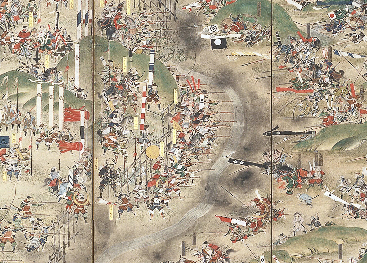 Bringing spears to a gun fight: the battle of Nagashino. Courtesy Wikimedia Commons.